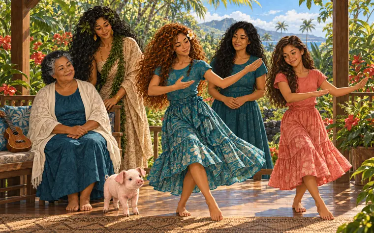 Lei with her family in Hilo