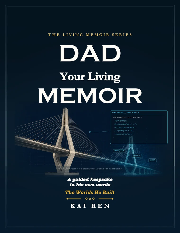 Dad, Your Living Memoir — The Worlds He Built